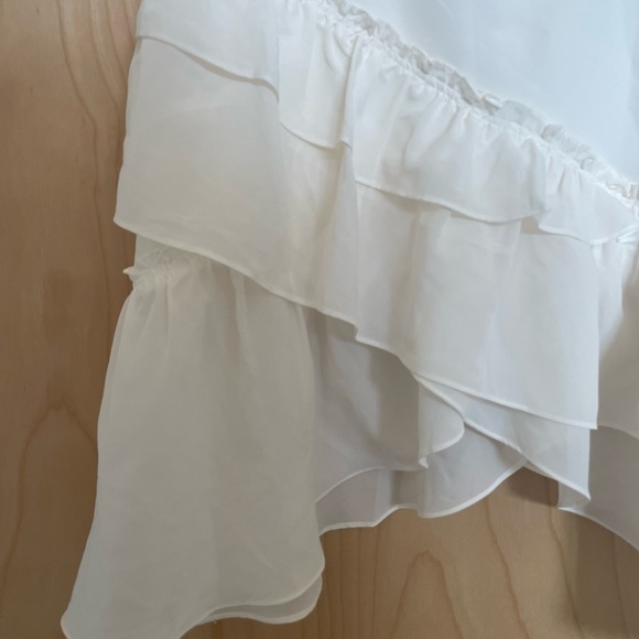 Club Monaco - White Asymmetrical Skirt - Picture 2 of 5